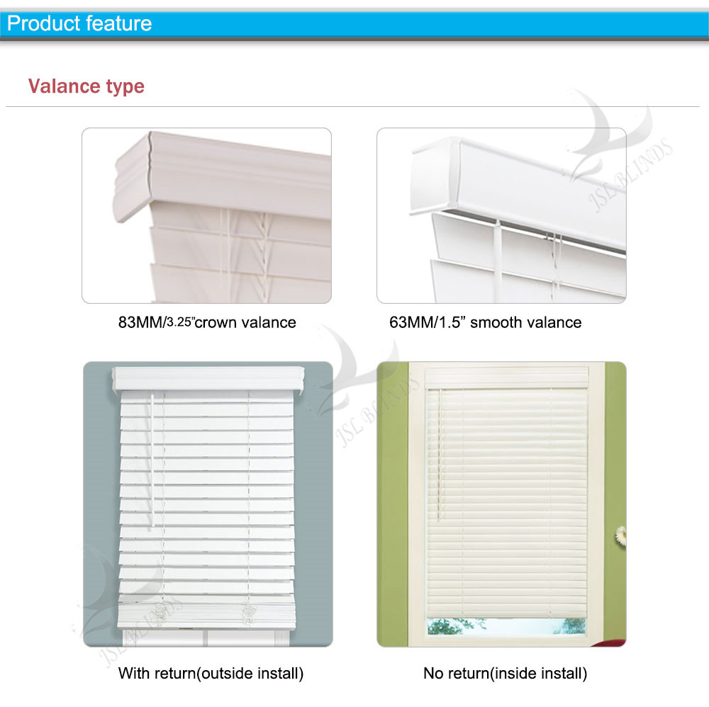 white faux wooden blinds